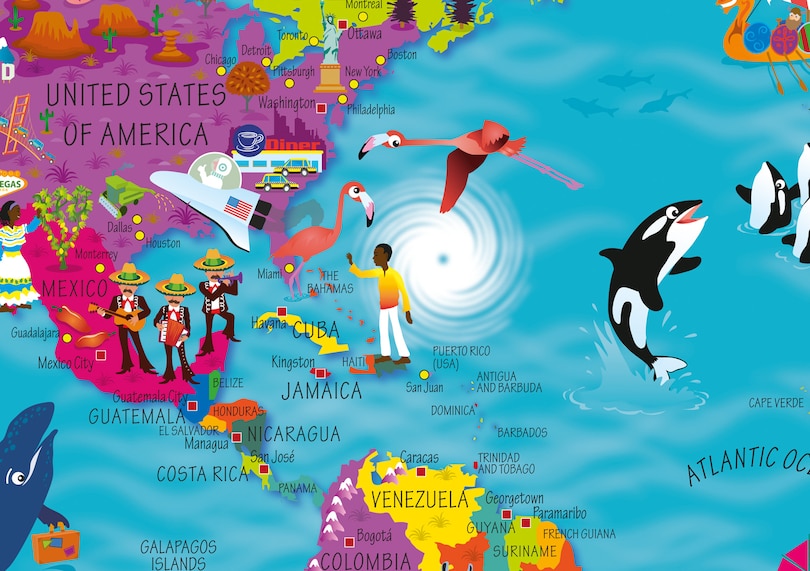 Sample content 3_Collins Children&rsquo;s World Wall Map