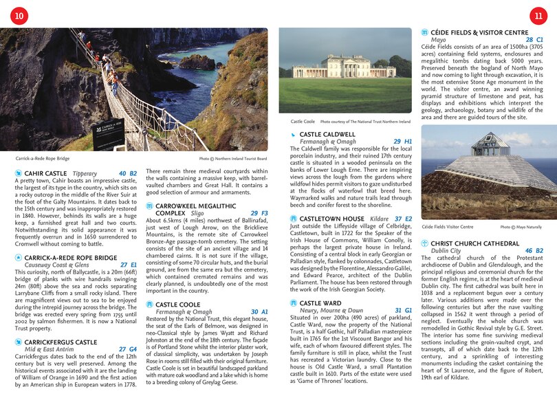 Sample content_Collins Handy Road Atlas Ireland: Handy map of Ireland using clear and detailed mapping