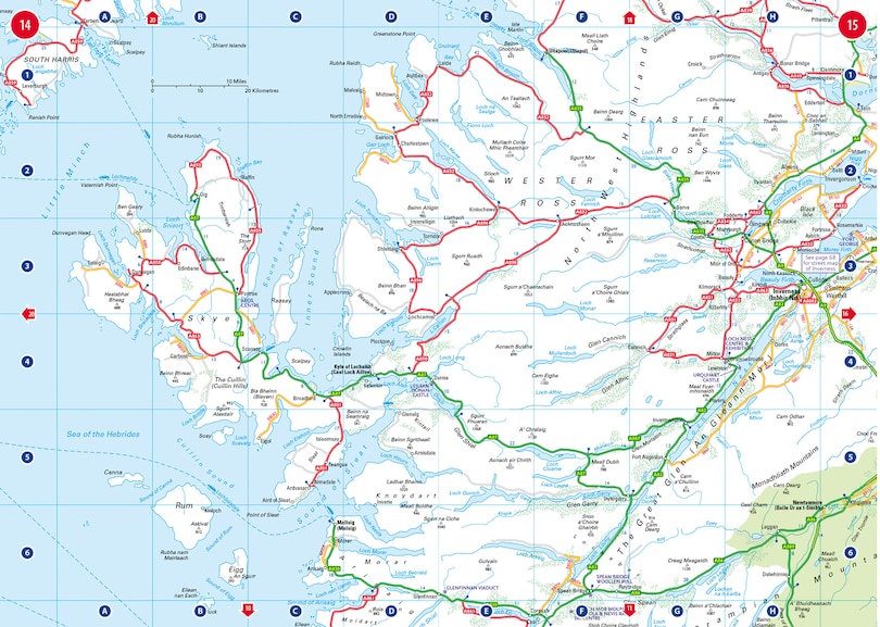 Sample content_Collins Handy Road Atlas Scotland