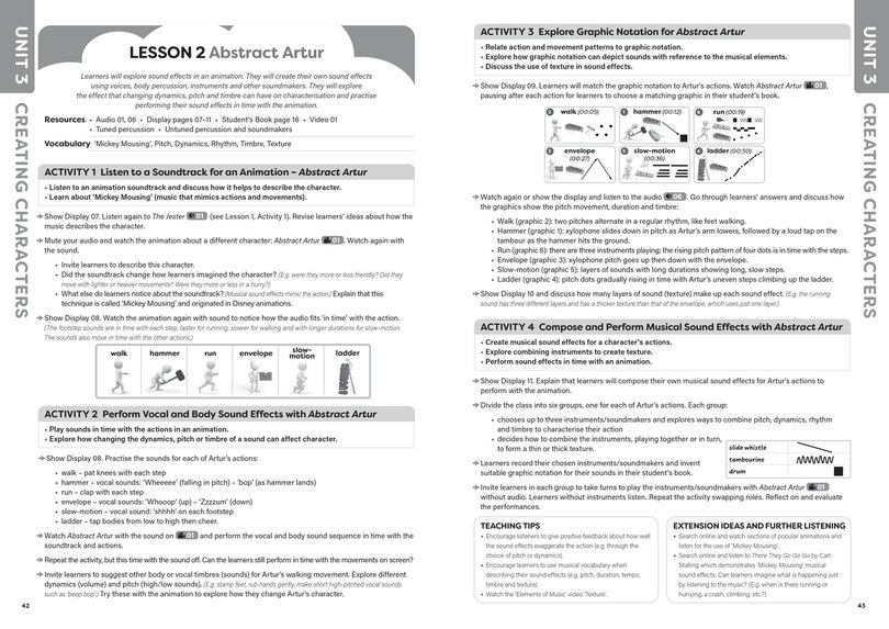 Sample content 3_Collins International Primary Music – Cambridge Primary Music Teacher's Guide Stage 4
