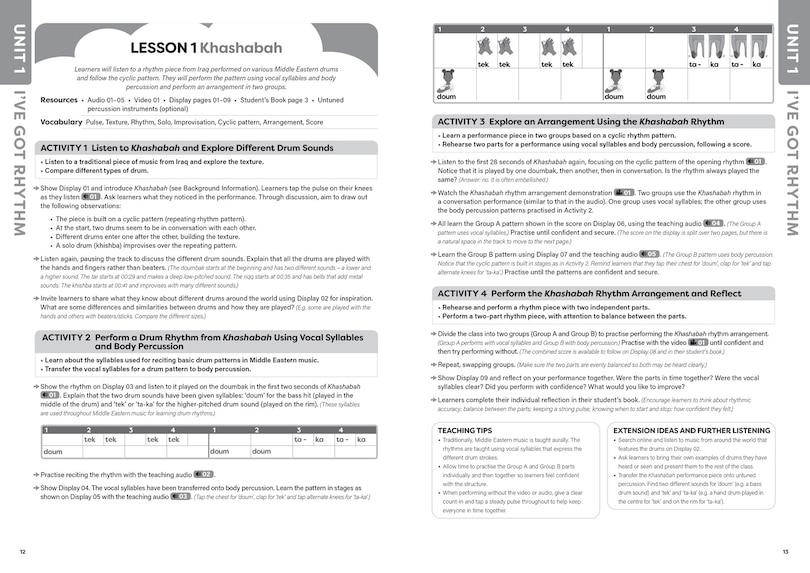 Sample content 2_Collins International Primary Music – Cambridge Primary Music Teacher's Guide Stage 6
