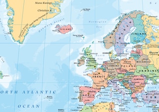 Sample content 3_Collins World Wall Laminated Map