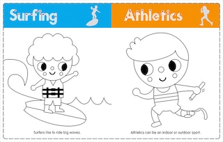 Aper&ccedil;u du contenu_Color and Learn Workbook My First Color and Learn: Let's Play Sports
