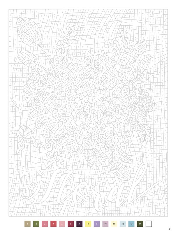 Sample content 3_Color by Numbers Flowers and Bouquets