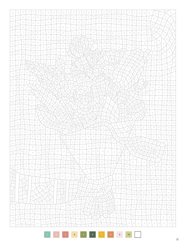 Sample content 4_Color by Numbers Flowers and Bouquets