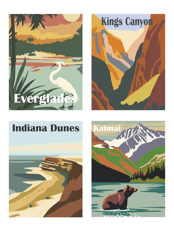 Sample content 4_Color by Numbers US National Parks