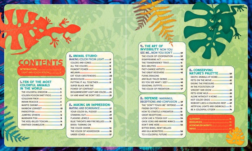 Table des mati&egrave;res_Color in Nature