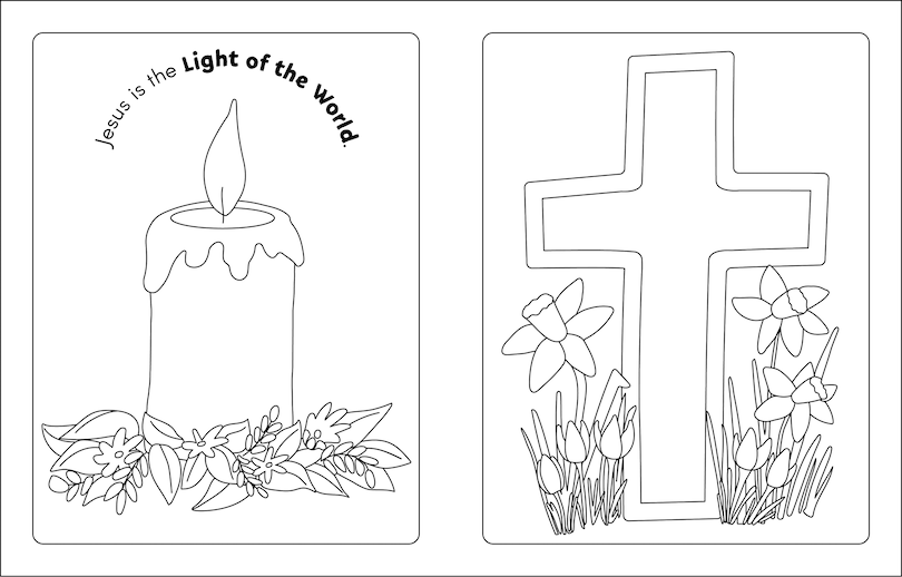 Aper&ccedil;u du contenu_My Very First Bible Easter Coloring Book
