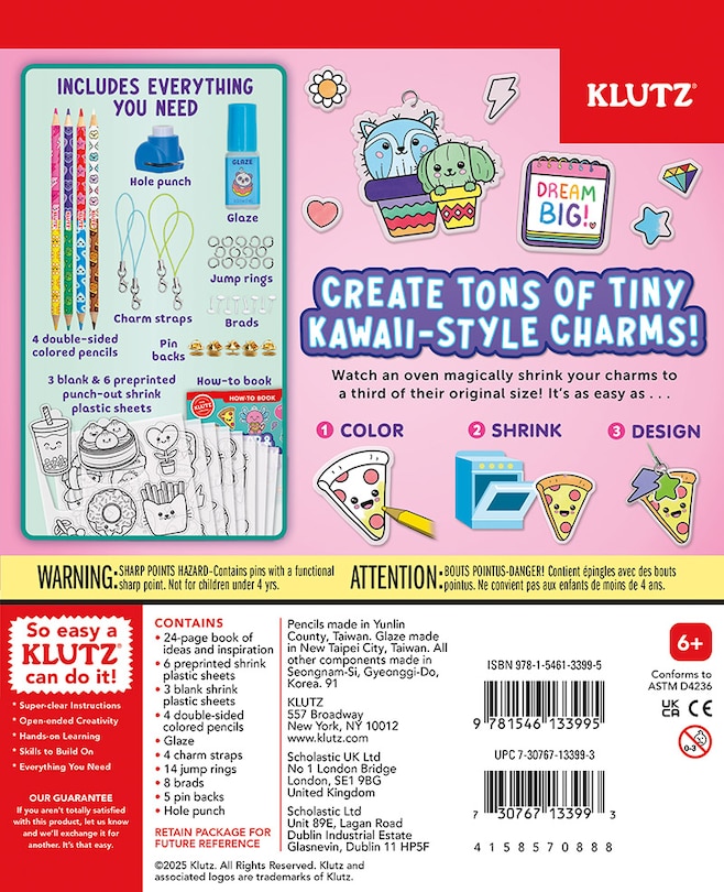 Back cover_Color & Shrink Charms: Kawaii Style