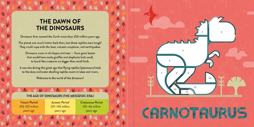 Sample content_Color with Stickers: Dinosaurs