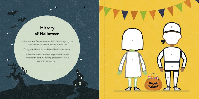 Aperçu du contenu 3_Color with Stickers: Halloween