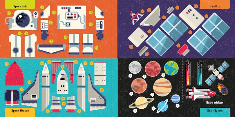 Sample content 3_Color With Stickers: Space