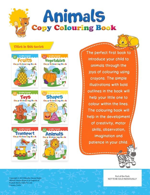 Aper&ccedil;u du contenu_Colouring Book of Animals: Creative Crayons Series - Crayon Copy Colour Books