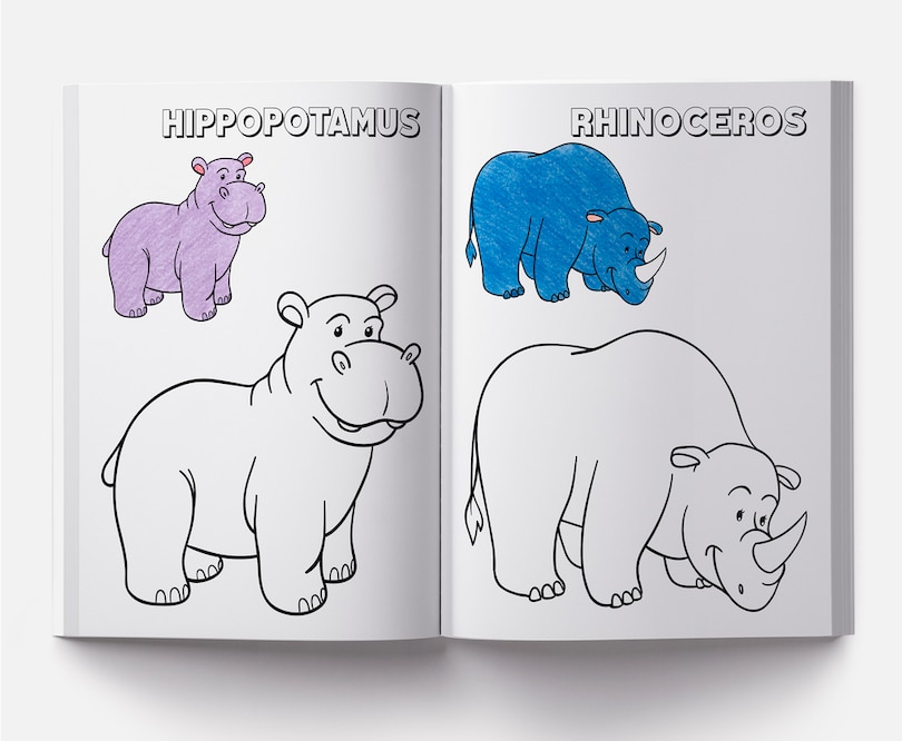 Aper&ccedil;u du contenu 2_Colouring Book of Animals: Creative Crayons Series - Crayon Copy Colour Books