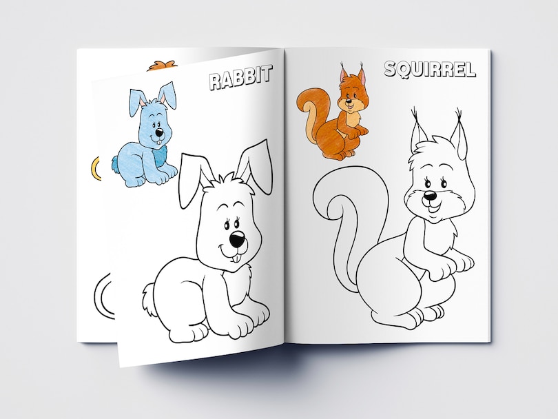 Aper&ccedil;u du contenu 3_Colouring Book of Animals: Creative Crayons Series - Crayon Copy Colour Books