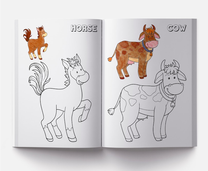 Aper&ccedil;u du contenu 4_Colouring Book of Animals: Creative Crayons Series - Crayon Copy Colour Books