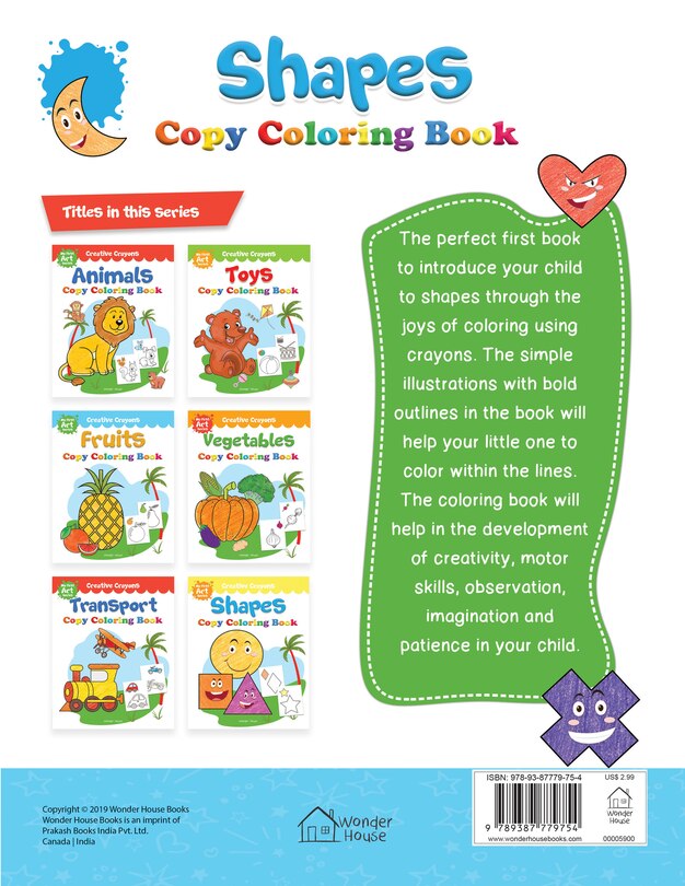 Aper&ccedil;u du contenu 3_Colouring Book of Shapes: Creative Crayons Series - Crayon Copy Colour Books