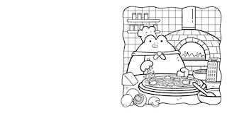 Aper&ccedil;u du contenu 3_COLOURING CORNER COSY FOOD