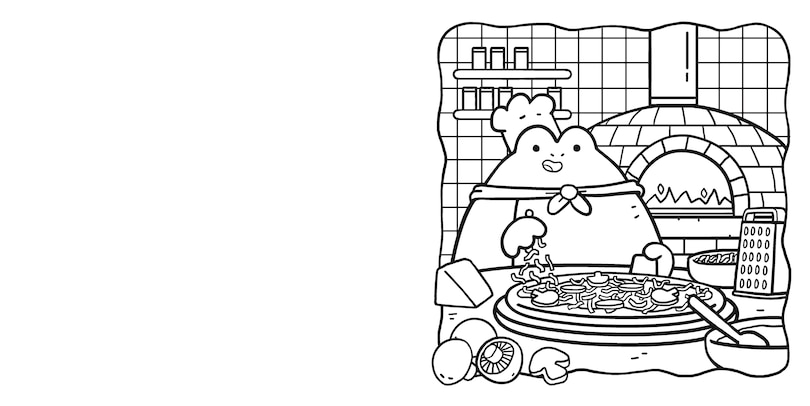 Aper&ccedil;u du contenu 3_COLOURING CORNER COSY FOOD