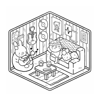 Sample content_COLOURING CORNER COSY HOMES