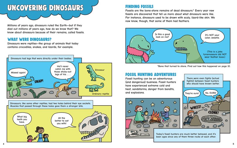 Aper&ccedil;u du contenu_Comic Strip Science Adventures: Digging for Dinosaurs