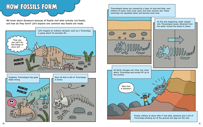 Aper&ccedil;u du contenu 4_Comic Strip Science Adventures: Digging for Dinosaurs