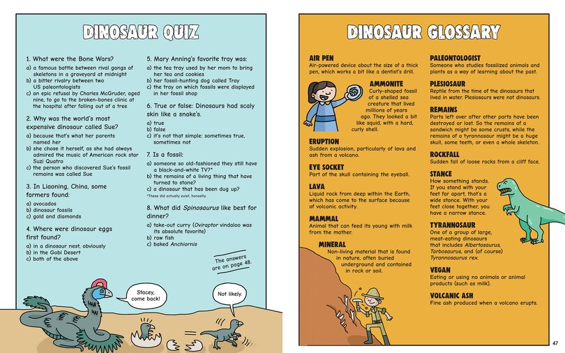 Aper&ccedil;u du contenu_Comic Strip Science Adventures: Digging for Dinosaurs