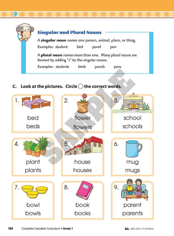Sample content 3_Complete Canadian Curriculum: Grade 1 (Enriched Edition)