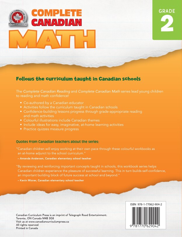 Back cover_Complete Canadian Math Grade 2