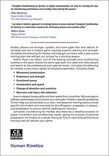 Back cover_Complete Conditioning For Hockey