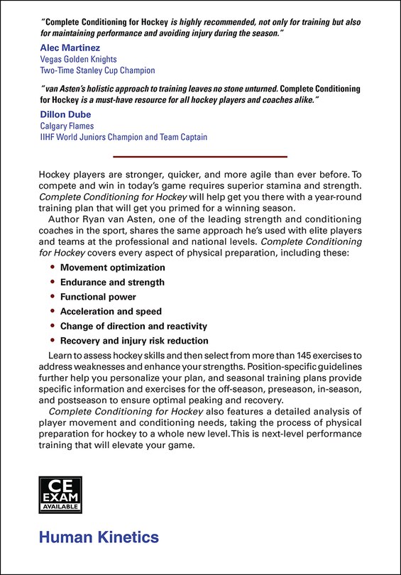 Back cover_Complete Conditioning For Hockey