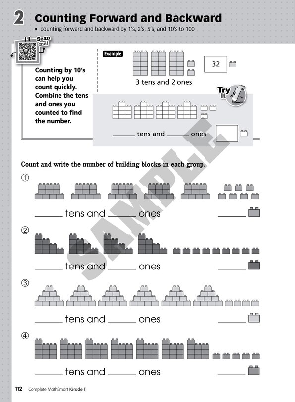 Sample content 2_Complete MathSmart: Grade 1 (Extensive Edition)
