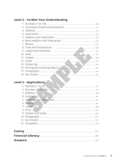 Sample content 5_Complete MathSmart: Grade 1 (Extensive Edition)