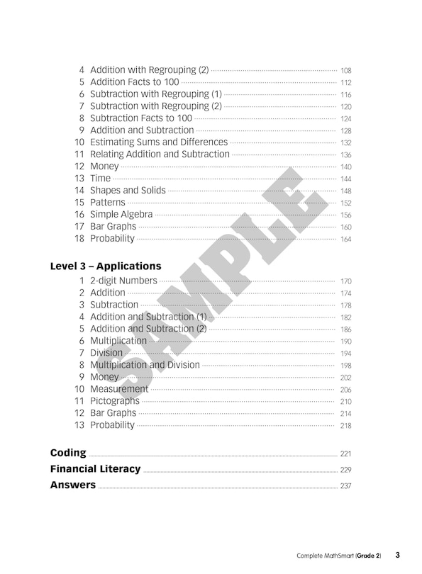 Sample content 5_Complete MathSmart: Grade 2 (Extensive Edition)