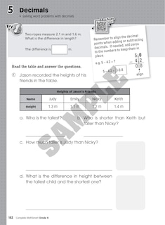Sample content 2_Complete MathSmart: Grade 4 (Extensive Edition)