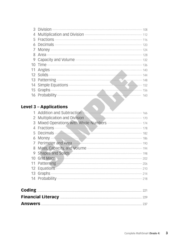 Sample content 5_Complete MathSmart: Grade 4 (Extensive Edition)