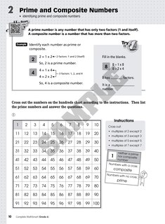 Sample content 4_Complete MathSmart: Grade 6 (Extensive Edition)