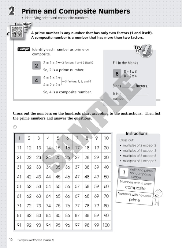 Sample content 4_Complete MathSmart: Grade 6 (Extensive Edition)