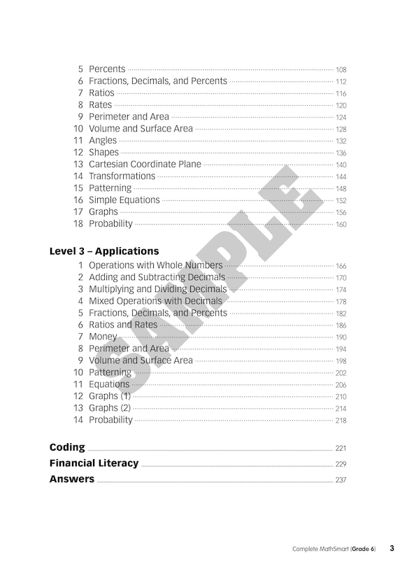 Sample content 5_Complete MathSmart: Grade 6 (Extensive Edition)