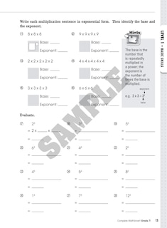 Sample content 3_Complete MathSmart: Grade 7 (Extensive Edition)