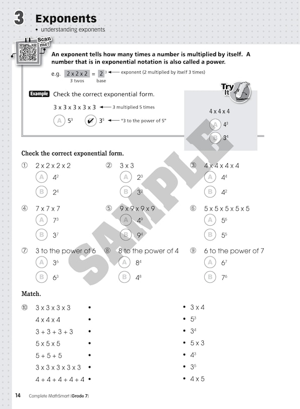 Sample content 4_Complete MathSmart: Grade 7 (Extensive Edition)