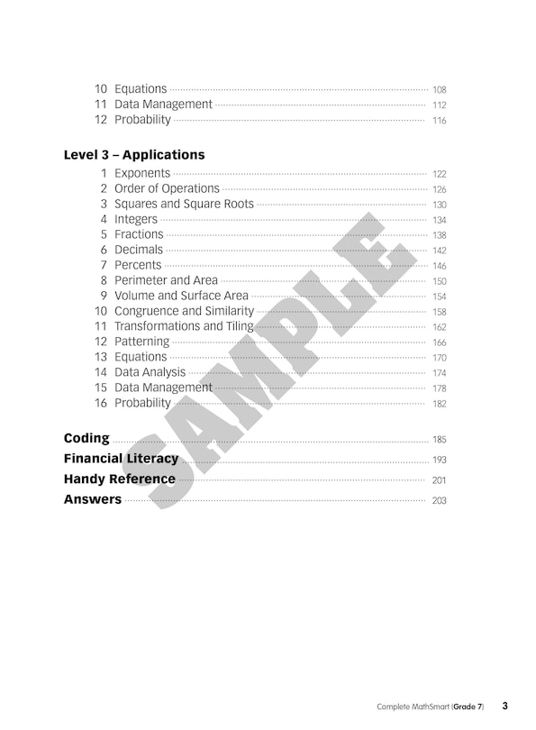 Sample content 5_Complete MathSmart: Grade 7 (Extensive Edition)