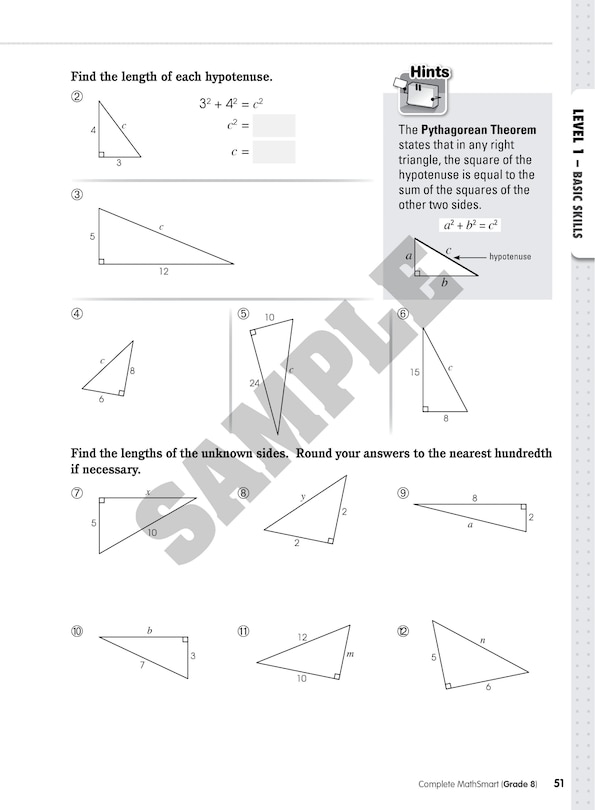 Sample content_Complete MathSmart: Grade 8 (Extensive Edition)