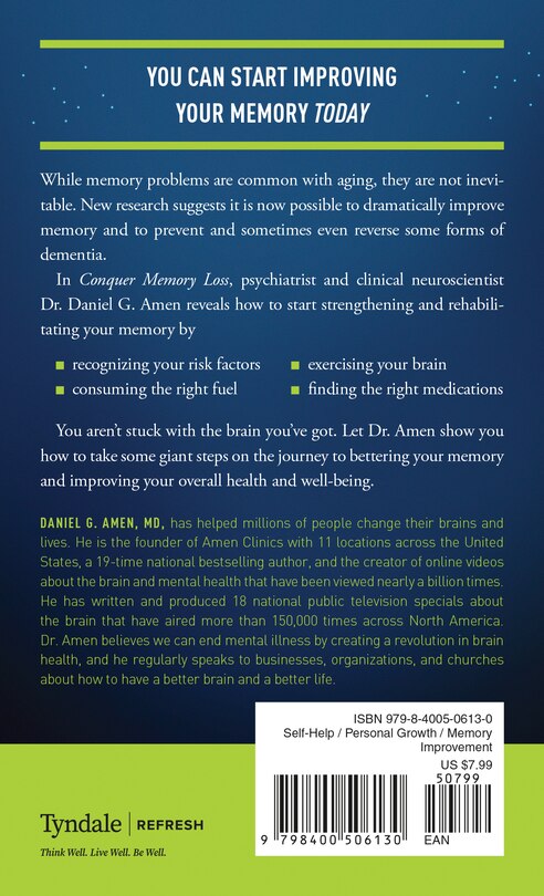 Back cover_Conquer Memory Loss