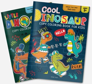 Aper&ccedil;u du contenu 3_Cool Dinosaur Copy Coloring Book For Kids