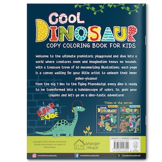 Aper&ccedil;u du contenu 5_Cool Dinosaur Copy Coloring Book For Kids