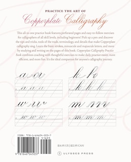 Couverture arri&egrave;re_Copperplate Calligraphy Practice Book