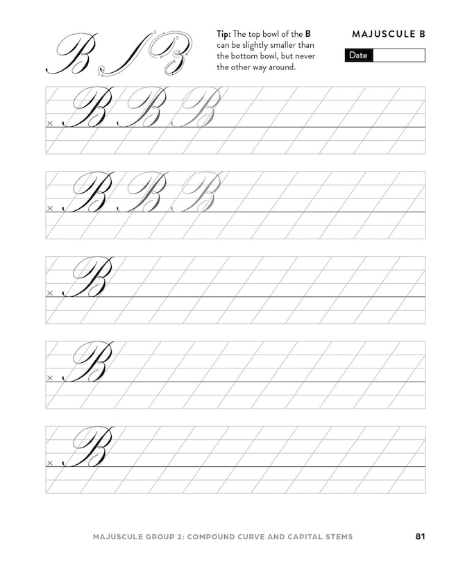 Aper&ccedil;u du contenu 2_Copperplate Calligraphy Practice Book