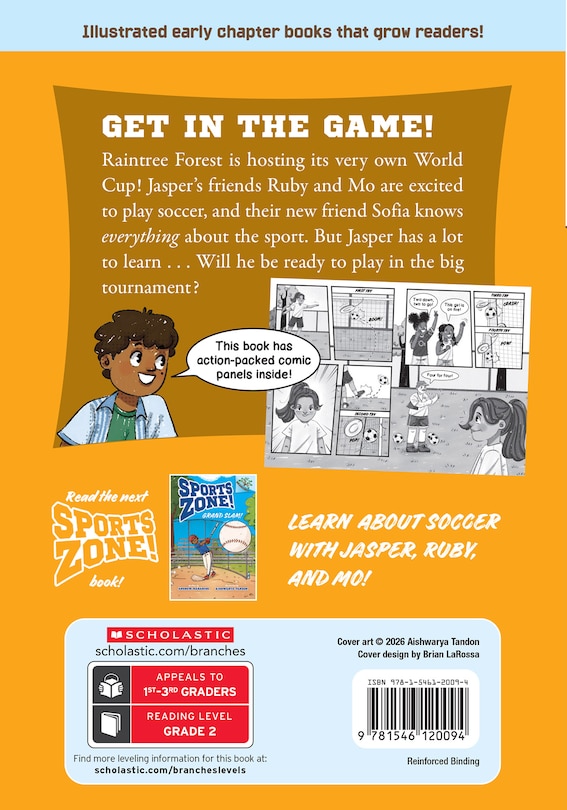 Back cover_Corner Kick!: A Branches Book (Sports Zone! #2)