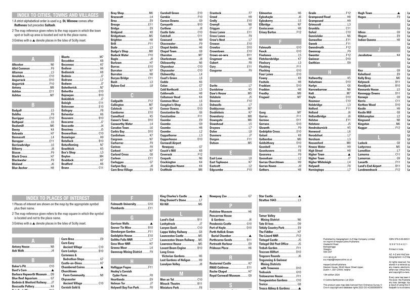 Sample content_Cornwall A-Z Visitors Map